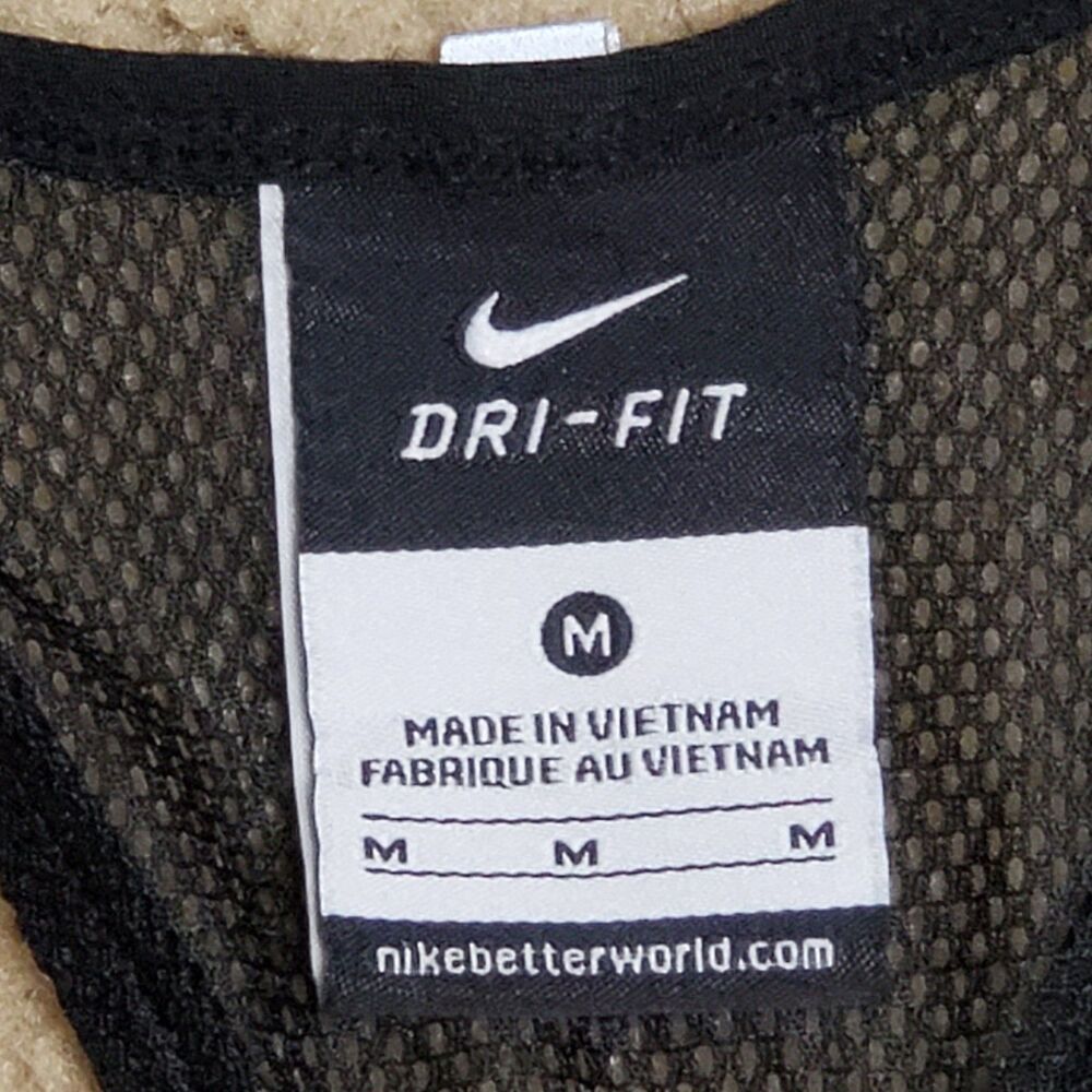 Nike Dri Fit Womens Sz Medium Leopard Racerback Tank Top Mesh Black & White - Picture 3 of 8